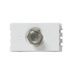 TOMA TV COAXIAL BLANCO SIMON