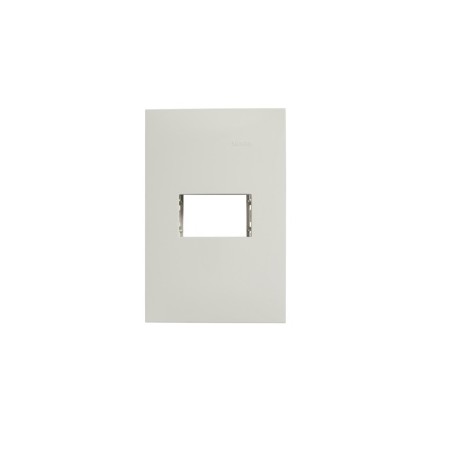 PLACA BLANCA DE 1 MODULO CON CHASIS