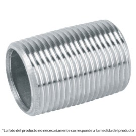 NIPLE 1 ½ C/CUERDA CORRIDA GALVANIZADO