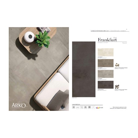 PISO FRANKFURT IVORY 59.6X119.4 CM 1.42 M2/CAJA RECTIFICADO ARKO