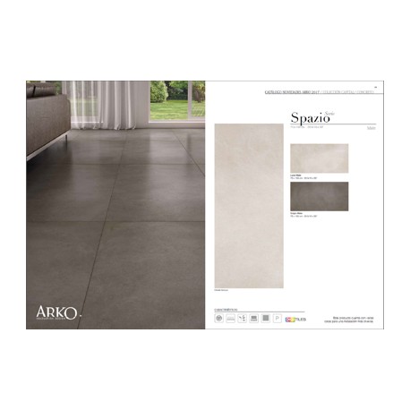 PISO SPAZIO GRIGIO 75X150 CM 1.13 M2/CAJA RECTIFICADO ARKO*****