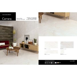 PISO DECO CARRARA MT BIANCO 50X100 CM 1.5 M2/CAJA RECTIFICADO VITROMEX*****