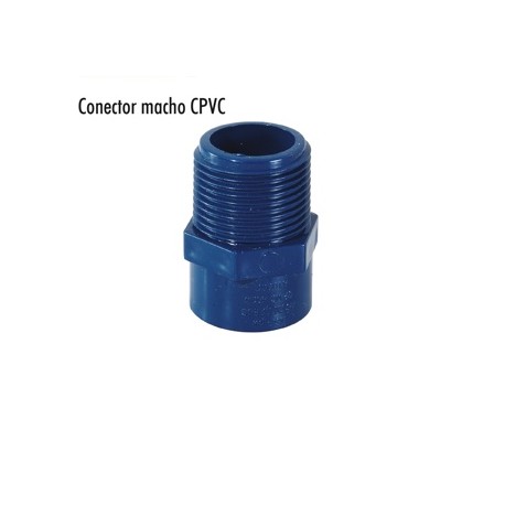 ADAPTADOR MACHO 1 ½ CPVC AZUL