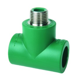 TEE PP MACHO ROSCA 20MM 1/2" FUSION