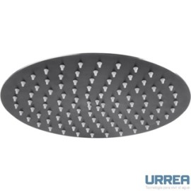 REGADERA DE PLATO REDONDA 25 CM NEGRO F-2225INOX.2 URREA