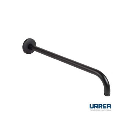 BRAZO PARA REGADERA REDONDO A PARED NEGRO MATE F-2303.2 URREA