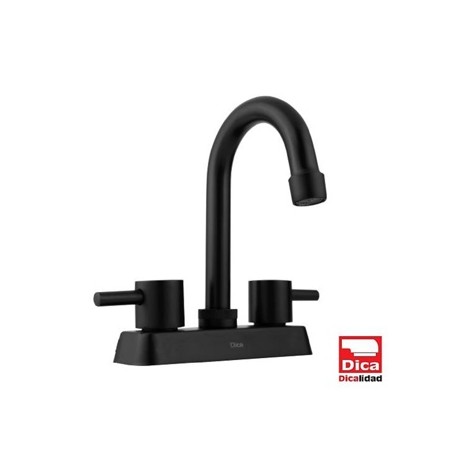 MEZCLADORA ECOLOGICA 4” TIPO BAR PARA LAVABO NEGRO MATE 4066.2 DICA