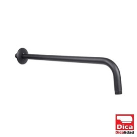 BRAZO REDONDO DE 40 CM A PARED CON CHAPETON NEGRO MATE 4552BRR.2 DICA