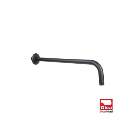 BRAZO REDONDO DE 40 CM A PARED CON CHAPETON NEGRO MATE 4552BRR.2 DICA