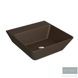 LAVABO RECTANGULAR DE SOBREPONER KADER MARRON F-71.7118.24 STANZA