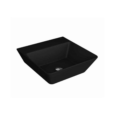 LAVABO RECTANGULAR DE SOBREPONER KADER NEGRO F-71.7118.37 STANZA