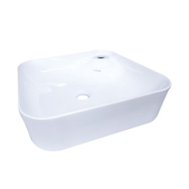 LAVABO CERAMICO C/ ORIFICIO P/ MONOMANDO F-LC025 425 X 425 X 125 MM TECNOBATH