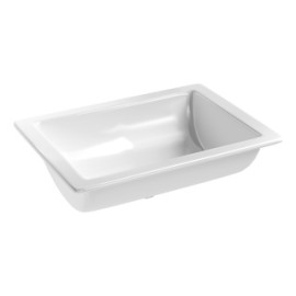 LAVABO AUDAZE RECTANGULAR BLANCO ORION BAJO CUBIERTA 52821