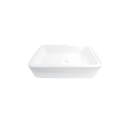 LAVABO CERAMICO BLANCO DE S/PONER RECTANGULAR S/ORIFICIO LC 019 VAND