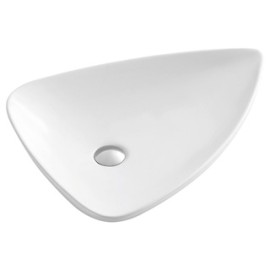 LAVABO CERAMICO BLANCO DE S/PONER TRIANGULAR S/ORIFICIO LC 022 VAND