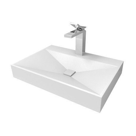 LAVABO QUADRO CENTRO 1 TAL  BLANCO ORION LV1019A021